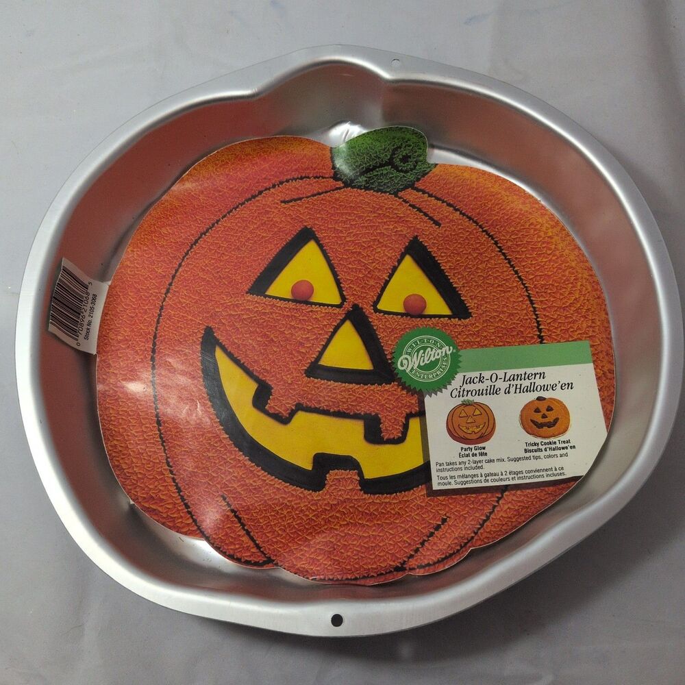 1995 Wilton Jack-O-Lantern Pumpkin Halloween Cake Baking Pan (2105-3068)